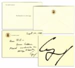 George H.W. Bush Autograph Letter Signed as President -- ...Cuban Florid [sic] sandwich...