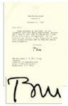 Bill Clinton Typed Letter Signed as President -- 15 December 1999