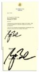 George W. Bush Typed Letter Signed as President -- ...Thank you for your dedication to a responsible budget and commonsense spending limits...