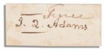 John Quincy Adams Free Frank Signature