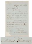 Millard Fillmore Autograph Letter Signed Regarding the Civil War Poem, The Union -- ...that the fanatic might feel the sting of its sarcasm, and the patriot inhale its spirit...