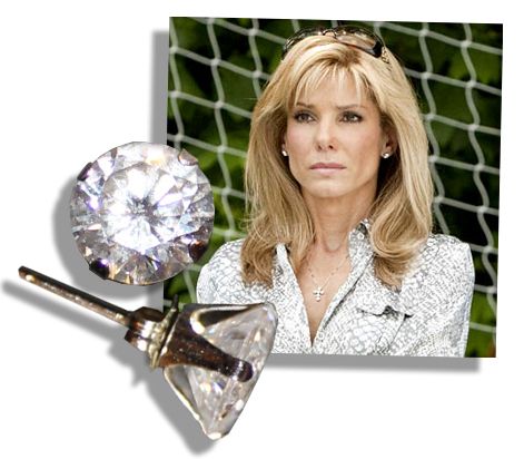 Sandra Bullock Earrings From Her Oscar Winning Performance in ''The Blind Side''