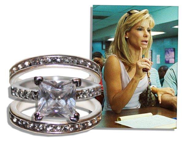 Sandra Bullock Screen-Worn Engagement & Wedding Rings From Oscar Winning ''The Blind Side'' -- The Role That Earned Bullock the Oscar