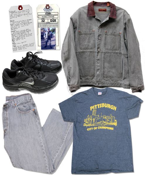 Wardrobe Worn Onscreen by Russell Crowe in Three Different Scenes of ''The Next Three Days''