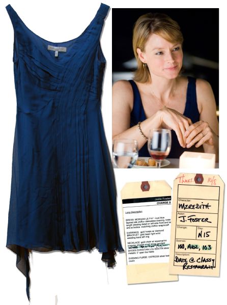 Jodie Foster Screen-Worn Silk Dress From Her Directorial Endeavor ''The Beaver''