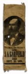 Assassinated President James A. Garfield Memorial Ribbon 