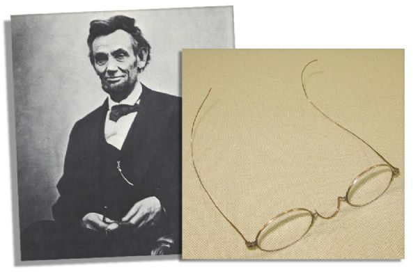 Abraham Lincoln Personally Owned and Worn Spectacles -- With Provenance From Lincoln's Family