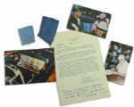 JFK Assassination Collection Featuring Two Pieces of Bloodstained Leather From The Dallas Limousine -- Provenance From White House Official Who Removed Them