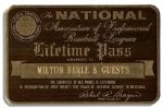 Milton Berles National Association of Professional Baseball Leagues Lifetime Pass