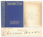 Clarence Darrow Signed Autobiography & Letter Signed -- ...being a man of leisure means laziness...and I let the little things of life keep me busier than ever the bigger ones did...