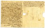 Richard Henry Lee Autograph Letter Signed 3 Months Before His State Hosted the Yorktown Surrender -- ''...Since the country was first invaded by [Benedict] Arnold we have had a string of lookouts...''