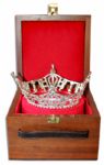 Exquisite Miss America Crown -- Encrusted With Swarovsky Crystals & With Official Miss America Engraving -- Scarce