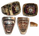 Thomas Hearns World Champion Boxing Diamond Ring -- With 1/2 Carat Diamond at Center