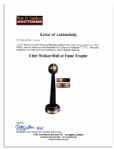 Chet ''The Jet'' Walker's Hall of Fame Trophy -- Fine