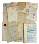 WWII Lot From the Historic Cabo De Hornos Ship That Transported Jewish Refugees From Europe to the Americas -- Includes Ships Manifest & Nearly 100 Documents From Argentine Government