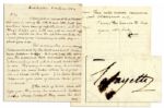 Lafayette Writes Re: the Virginia Campaign to Pin Down Cornwallis Just Four Months Before Yorktowns Surrender Noting That the Enemy Has Left Richmond and Was Possibly Headed to Williamsburg