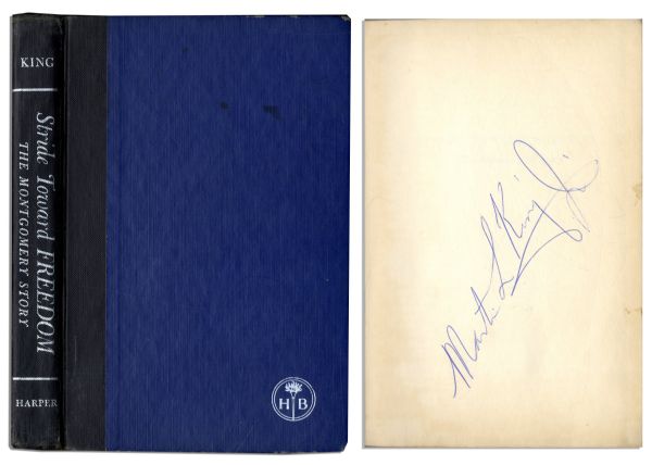 Martin Luther King Signed First Edition of Stride Toward Freedom