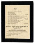 Memorial Service Program For Jerome-Gaston Vierstraete, a WWII Political Prisoner Who Died in The Gross-Rosen Concentration Camp