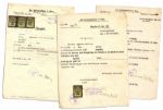 Three Official Nazi-Endorsed Documents Signed -- From the Nazi Police Commission in Vienna Circa 1938-39 as The Party Took Power