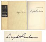 Dwight D. Eisenhower Signed WWII Memoir Crusade in Europe