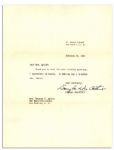 Douglas MacArthur Typed Letter Signed -- ...it made my day a brighter one, indeed...