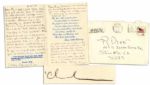 Charles Tex Watson Autograph Letter Signed From Prison -- ...We have overcome THE LIE OF THE DEVIL...