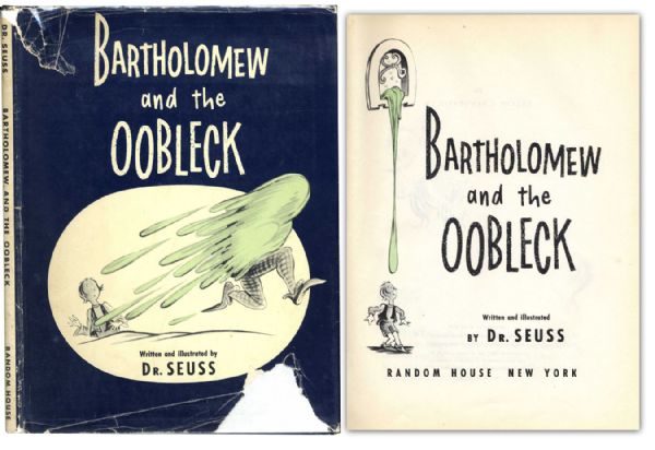 Dr. Seuss Bartholomew and the Oobleck First Printing -- With Original Dustjacket