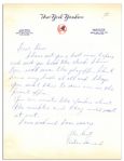 Baseball Legend Elston Howard Autograph Letter Signed on Yankees Letterhead -- ...I Have Been Sick Since The Playoffs... -- With PSA/DNA COA