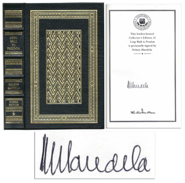 Nelson Mandela Signed Copy of His Autobiography Long Walk To Freedom -- Beautiful, Near Fine Edition