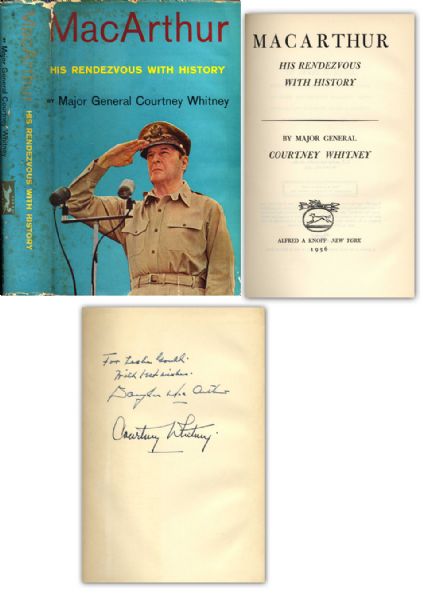 General Douglas MacArthur Signed Copy of MacArthur, His Rendezvous With History