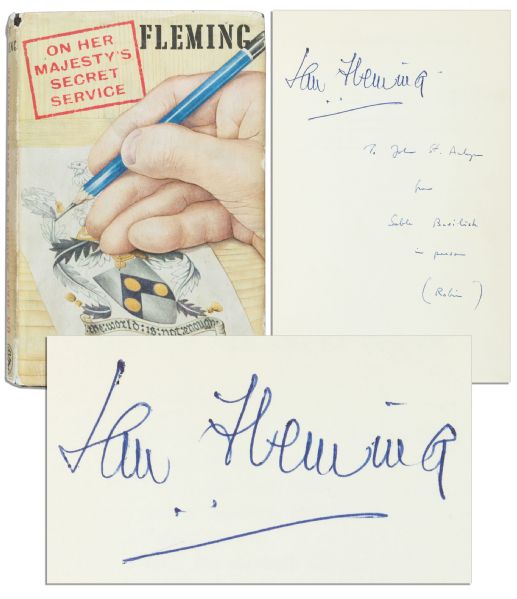 Ian Fleming Signed First Edition of On Her Majestys Secret Service
