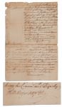1768 Document Signed by Founding Father William Hooper -- ...great Damage and against the peace of God and our Sovereign Lord the King his Crown and Dignity...