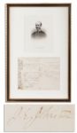 Historically Important Civil War Document Signed by Johnston, Grant & Stanton -- General Johnston Negotiates His Parole Terms After Surrendering His Army & General Grant Agrees, ...I am very much...