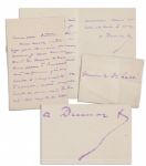 Alexander Dumas, Jr. Autograph Letter Signed -- Circa 1885