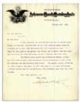 Adolphus Busch Letter Signed on Anheuser-Busch Letterhead -- Pitches Stock in His New Company That Shall ...rain gold...