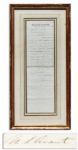 Ulysses S. Grant Autograph Letter Signed in January 1865 -- ...lose no time in having the Commission commence...to investigate into the Norfolk trade matter...