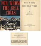Ernest Hemingways For Whom The Bells Tolls -- First Edition, First Printing