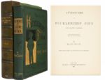 Handsome 1885 First Edition, First Printing of Mark Twains Masterpiece, Adventures of Huckleberry Finn
