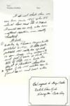 Theodore Van Kirk Signed Card & Note -- ...I do not think there was any time since 1945 when U.S. should have used an A Bomb...only when our national existence were really threatened...