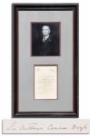 Arthur Conan Doyle Autograph Letter Signed -- "…unable to accept the invitation of the Lord Mayor + Lady Mayoress to the Festival Dinner on April 13th…" -- 1910