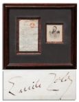Emile Zola Autograph Letter Signed Discussing His Masterpiece Novel -- ...I submit to you the full right for Great Britain to translate my book Germinal into...English...