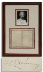 Mark Twain Autograph Letter Signed S.L. Clemens -- Good Content Regarding Publication of an Upcoming Book