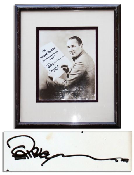 Ripleys Believe It Or Not Creator Robert Ripley Signed Photo