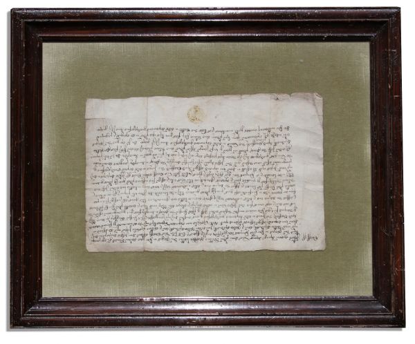 Gothic Old English Document on Paper