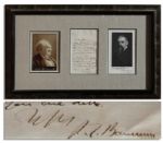 P.T. Barnum Autograph Letter Signed to His Manager Major J.B. Pond -- ...Surely you dont want to be a partner in the show! How could you find time? It would take some little money...