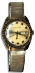 Elvis Presleys Personally Owned & Worn Gold Watch -- With ELVIS PRESLEY Engraved Around the Bezel
