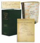 Extremely Rare Margaret Mitchell Signed Gone With The Wind -- French/Belgian Softcover 1st Edition -- Dated 23 January 1947