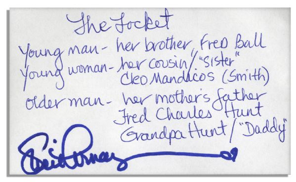 Lucille Ball Personally Owned Locket With Photos of Her Own Family Growing Up -- With a COA From Her Daughter
