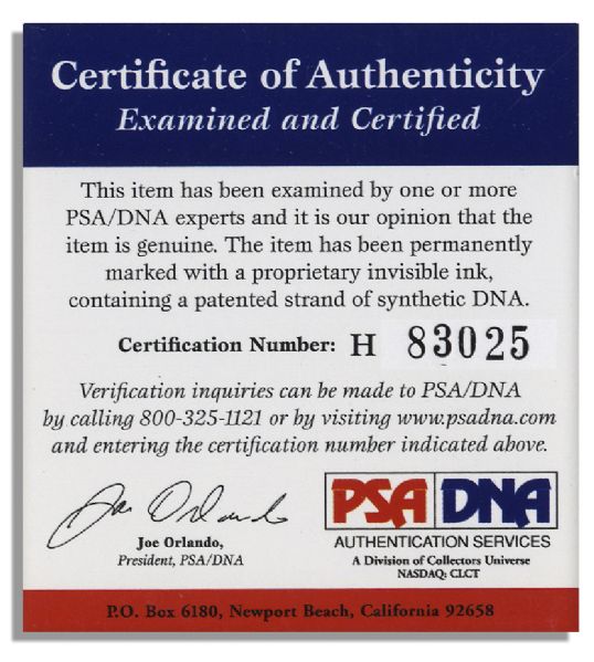 Willie Mays Signed Baseball -- With PSA/DNA COA