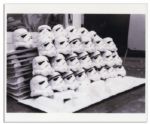 Prototype Stormtrooper Helmet From the First ''Star Wars'' -- One of Only About Half a Dozen of Its Kind Made for ''Star Wars Episode IV: A New Hope'' in 1977